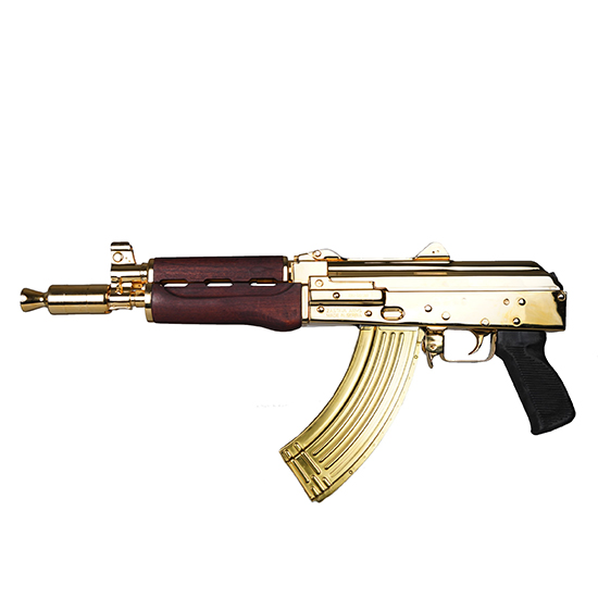 ZAS ZPAP92 7.62X39 GOLD PLATED SERBIAN RED WOOD - Sale